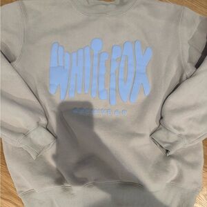 White Fox Crewneck Sweatshirt xxs/xs